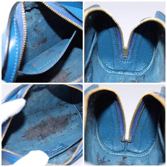 LOUIS VUITTON Epi Dauphine PM Pouch Blue - Picture 15 of 16